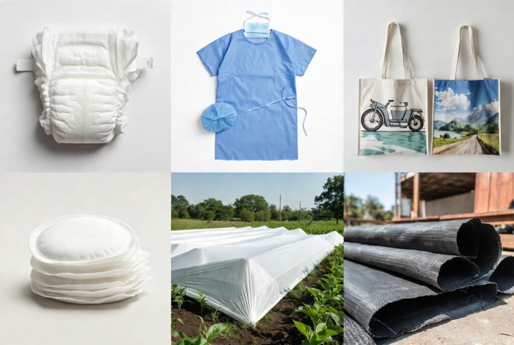 Spunbond nonwoven fabric applications