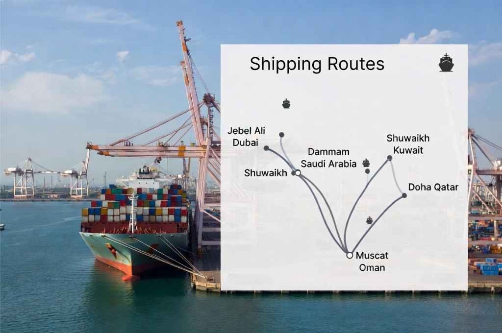 Karachi to GCC shipping routes for nonwoven fabric