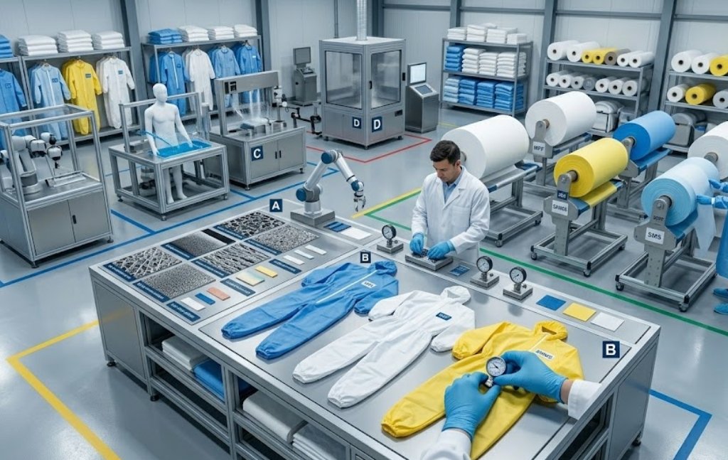 PPE Coverall Types and Their Fabric Requirements